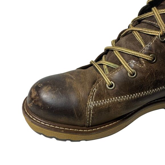 Women's Timberland Pro Alloy Toe Brown Work Boot A1 KJR Size 6.5 - Picture 13 of 16